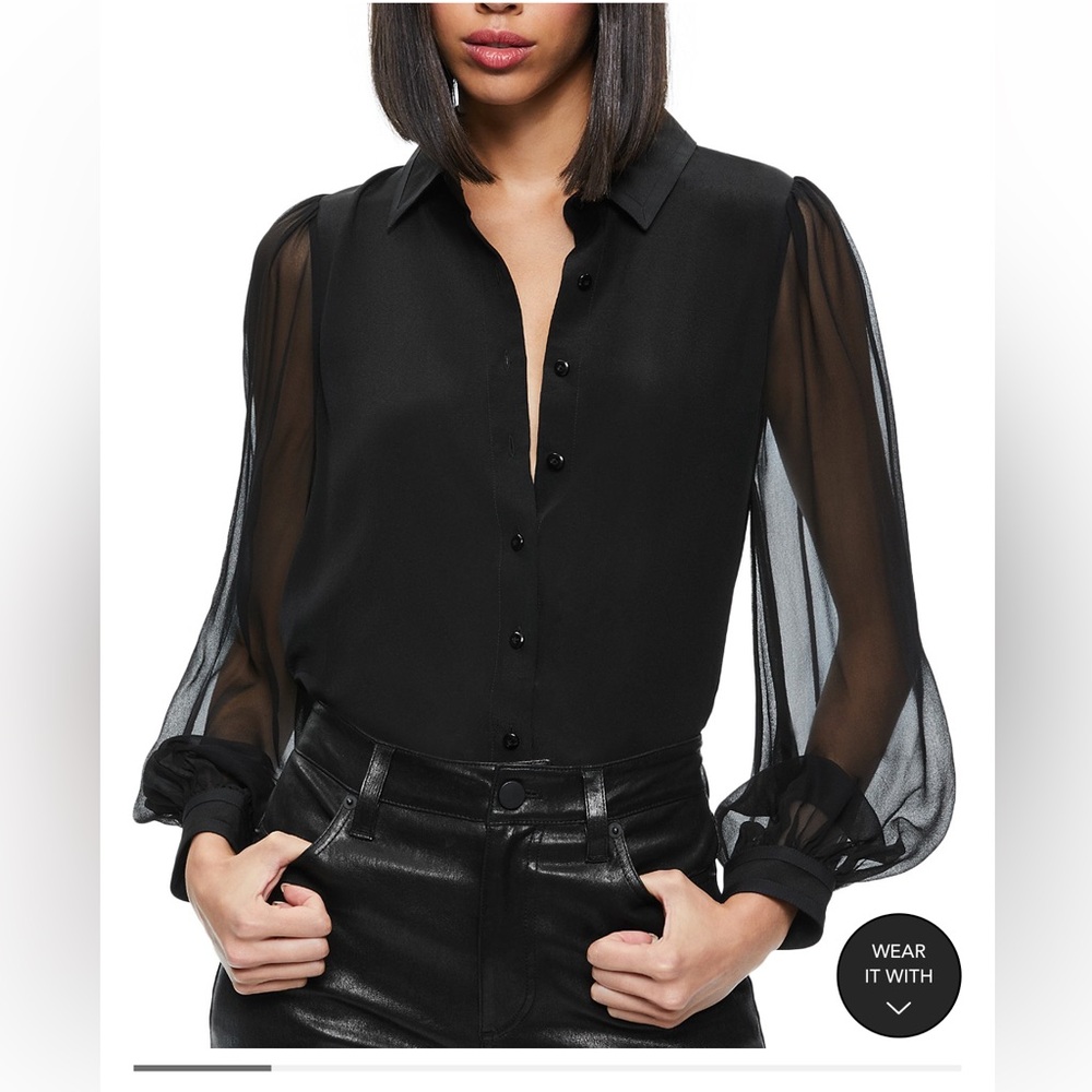 Alice + Olivia silk blouse